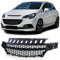 Waben Kühlergrill ohne Emblem Schwarz für Opel Corsa E 2014-2019