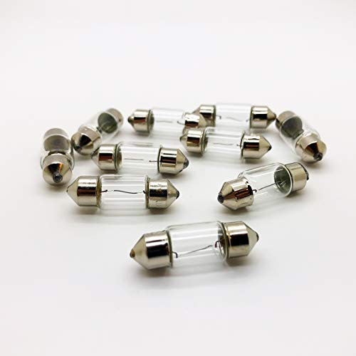 10 x Eurolec 269 12v 10w SV8.5 30mm Festoon Number Plate Interior Car Bulb