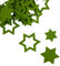 Oblique Unique® 24 Filz Sterne Weihnachtsdeko Tischdeko Weihnachten Deko 3 Motive - Farbe wählbar (Grün)