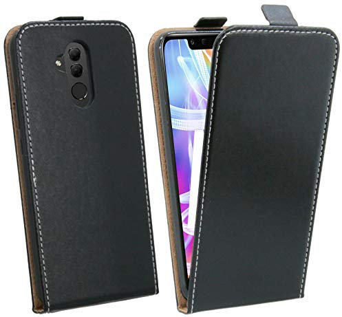 cofi1453 Flip Case kompatibel mit Huawei Mate 20 LITE Handy Tasche vertikal aufklappbar Schutzhülle Klapp Hülle Schwarz