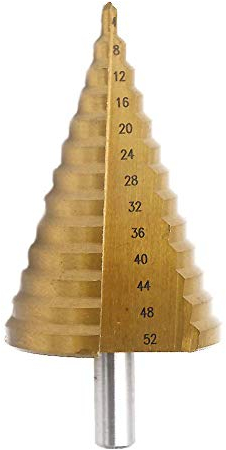 Juego de brocas métricas grandes HSS de titanio para madera y metal