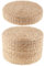 Tubayia Lot de 2 coussins de méditation ronds en paille - Coussin de yoga - Coussin de sol tatami japonais
