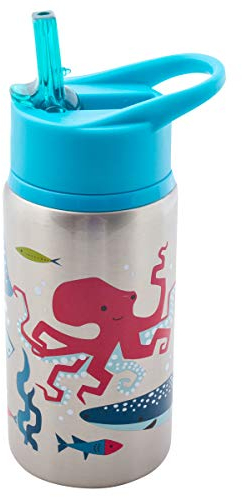 Stephen Joseph SJ1175 Stainless Steel Water Bottles, Plastic, Shark