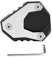 Broco Motorrad CNC Seitenständer Seitenständer Vergrößerer Verlängerung Pad for Kawasaki Versys/KLE 650 15-18