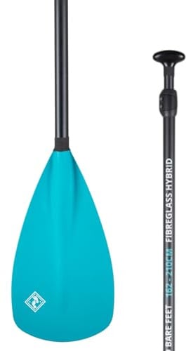 Two Bare Feet Adjustable SUP Paddle – 3 Piece Lightweight Stand Up Paddle Board Paddle, Durable Portable Replacement Paddle for All Skill Levels