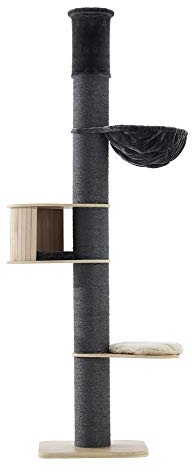 Nobby Kratzbaum HALIM, dunkelgrau, 60 x 60 x 220-250 cm, 1 Stück
