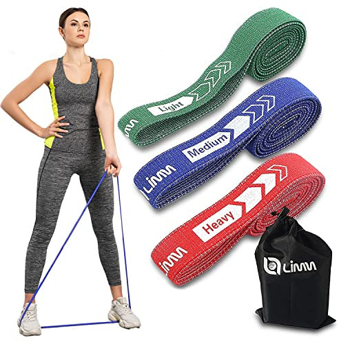 Limm Lange Widerstandsbänder Stoffband – Klimmzugbänder für das Training – Workout-Bänder Widerstand für Frauen und Männer – Klimmzug-Hilfsbänder für Widerstand & Krafttraining, Heimtraining