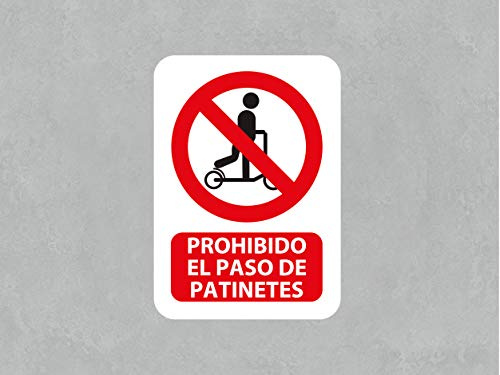 Panneau de signalisation interdit le passage de trottinette Dimensions 14,85 x 21 cm Matériau PVC 3 mm Durable et économique