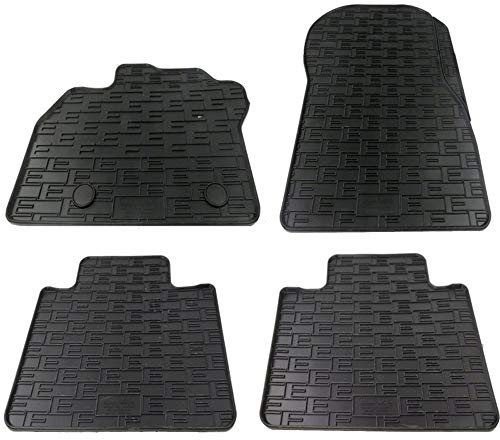 Satz Gummimatten kompatibel mit Renault Zoe 2012-2018 & 2019- (4-teilig + Montagesystem)