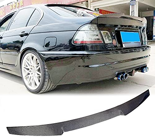 TGFOF Kohlefaser Heckspoiler passend für BMW 3er E46 316i 318i 320i 323i 325i 328i 330i M3 Limousine 1998-2005 Glänzend Carbon Heckflügel Spoiler Lippe Auto Zubehör