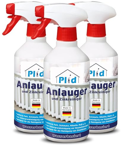 Plid Anlauger & Zinkreiniger | Fliesenreiniger & Entfetter | 1,5 L | Untergrundreiniger | Fettlöser für Fliesen, Zink & Lack | Reinigt gründlich & verbessert die Haftung | Made in Germany