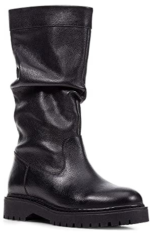 Geox Damen D Bleyze Stiefeletten, Schwarz, 37.5 EU Schmal