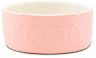 Scruffs Classic Stoneware Pet Food Bowl 15 cm x 15 cm x 5.5 cm Pink
