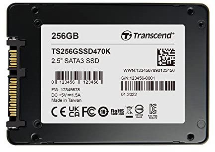 256GB 2.5SATA III 6Gb/s [TBW:514TB] 3D TLC NAND/BiCS5
