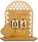 Ramadan Kalender aus Holz, Rustikaler 30 Tage Countdown Ramadan Kalender Kinder, Ramadan Adventskalender Eid, Ramadan-Kalender Elegante Mubarak Ramadan Dekoration (Palast)