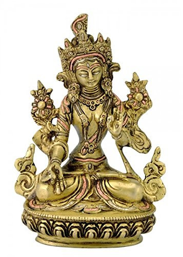 Devyom Tara Messing-Statue, Grün