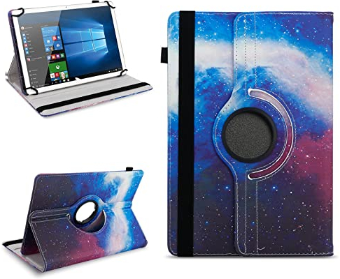 NAmobile Tablet Hülle kompatibel mit Acer Iconia Tab A10 / A11 Tasche Schutzhülle Case Universal Cover 360° Drehbar, Farben:Motiv 17
