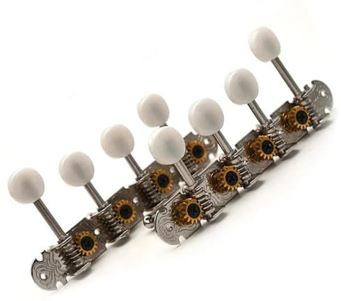 1 Set Of Mandolin Machine Head Tuner Tuning Keys For Mandolin Instruments Guitar String Tuning Pins (Color : Nickel)