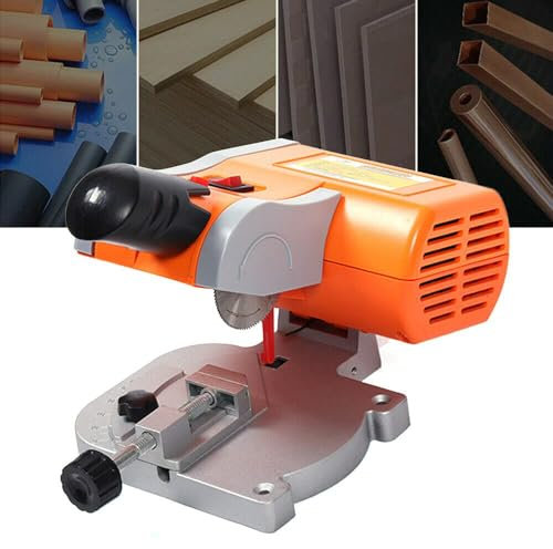 DIXII 2 Art Craft Mini Cut Off Machine Mini Bench Cut Off Chop Saw Wood Metal Cutter 0-45° Miter Saw 7800R/Min Mini Bench Cut-Off Saw Set for Cutting Metal, Wood