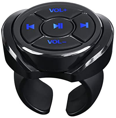 MARKELL Télécommande Bluetooth sans pour voiture, moto, vélo, volant, musique, téléphone, tablette