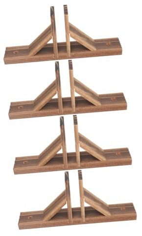 OFFSCH Kit De Clôture 4 Pièces Bases De Clôture De Jardin Support De Clôture En Bois Robuste Petite Bordure De Clôture Accessoires De Clôture