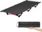 Leogreen Ultra Leichtes Feldbett Upgrade Campingbett Klappbett, Tragbar Kompakt, 190 x 65 x 19 cm, Belastbarkeit bis 180kg, für Outdoor-Reisen, Basiscamp, Wandern, Bergsteigen, Schwarz