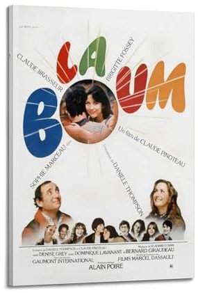 szzmyo La Boum Filmposter, dekoratives Gemälde, moderne ästhetische Leinwand, Poster, Schlafzimmer-Kunst, Wohnzimmer, Dekoration, Poster, 20 x 30 cm, Rahmenstil