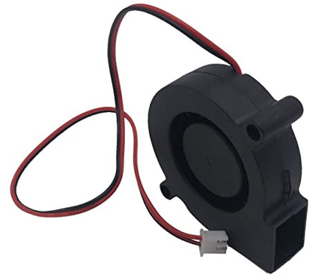 HONMEET Sturdy 3d Printer Accessories 2pcs 12v 5015mm Radial Fan Low Noise Hydraulic Bearing Cooling Fan