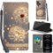 PHINIENLAND Handyhülle für iPhone 13 / iPhone 14 Hüllen Premium Leder Case Klappbar Wallet Magnet Kartenfach Standfunktion Schutzhülle kompatibel mit iPhone 13/14 Cover,Löwenzahn
