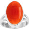 NILOY KarneolEdelstein 925 Sterling Silber handgemachter Ring für Männer und Frauen Ring Boho Silber Ring SchmuckPGR-05AD_67 (21.3)
