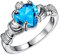 Für Frauen Stapelbare Liebesringe Männer Vergoldete Ringe Ringe Und Ringe Für Frauen Ringe Ringe Verschiedene Größen (Light blue, 9)