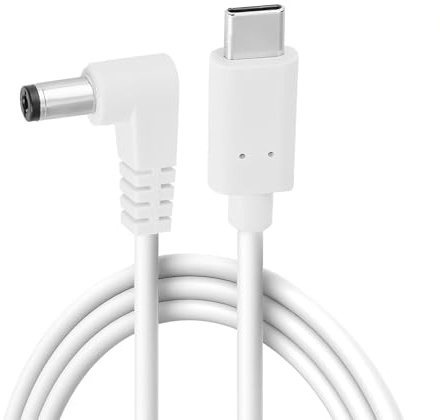 Anrbb 9V Ladegerät für Toniebox 1m, C Auf DC 5,5 x 2,1 mm Rechtwinkliges Ladekabel, für Laptop Lautsprecher Mini Fan, auf DC Ladekabel Zubehör 5V auf 9V Schnellladekabel, Reise Ladegerät Kabel