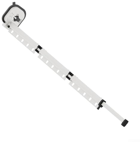 Qualoramall Tringle à rideau de douche pliable et réglable, fixation à ventouse pour l'installation de perceuse sur des surfaces lisses, adaptée pour la douche, le placard et la buanderie