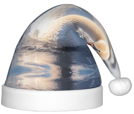 WZYCWB Schwimmende weiße Schwäne, Weihnachtsfeier-Hüte, weich und bequem, sanft zur Haut, Kindergartenklasse, Partygeschenke