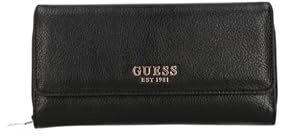 GUESS Porte-Monnaie Brooke Clutch Organizer Black Noir