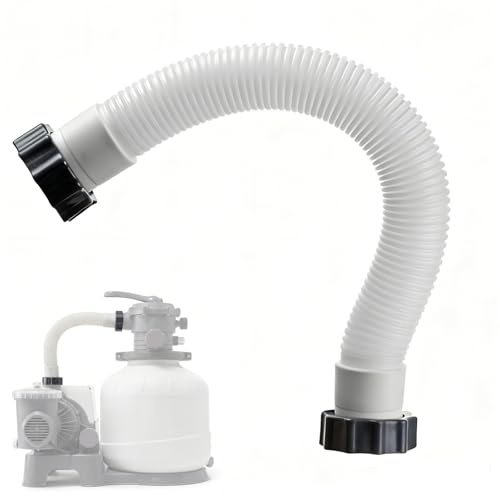 EKKONG Schlauch für Poolpumpe, Verbindungsschlauch, Pool Sandfilter Pumpenschlauch, Pool Filterpumpenschlauch, Schlauch für Filterpumpe für Intex, Geeignet für 1,5-Zoll-Schnittstelle (40cm)