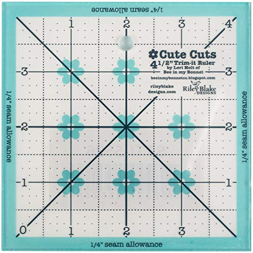 Riley Blake Trim It Square Ruler 4.5-