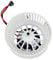 D2P Heater Blower Motor Fan Compatible With BMW 5, 6, 7, F07, F10, F11, F12, F13, F06 Replaces 64119242608