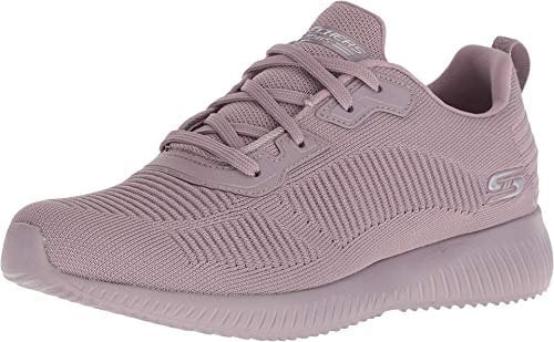 Skechers Bobs Squad Tough Talk, Zapatillas Mujer, Mauve Engineered Knit, 37 EU
