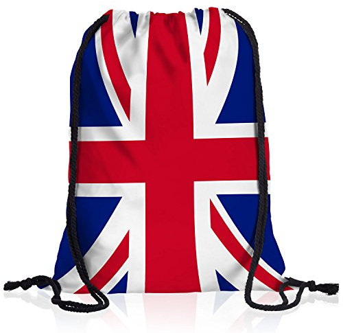 style3 England Turnbeutel Rucksack Tasche Great Britain Flagge WM EM Sport Beutel Festival Fahne Uni Schule Bunt