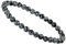 ELEDORO Stretch Armband aus echten Edelstein-Perlen (6mm) – Perlenarmband für stilvolle Eleganz (Schneeflocken Obsidian)