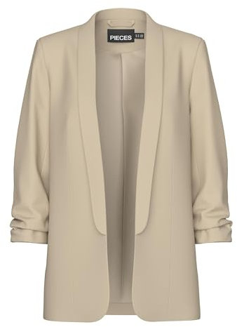 PIECES Pcboss 3/4 Blazer Noos, Blazer Donna, White Pepper, M