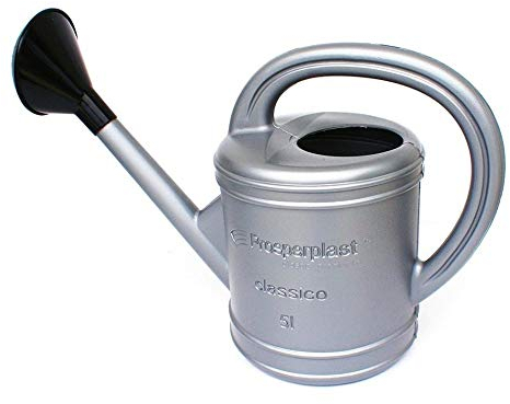 Arrosoir de jardin 5L Prosperplast Classico en couleur argentée