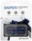 Gioteck - Stg Ps5 - Funda Protectora de Silicona para Mando Ps5, Protección para Joysticks, Antideslizante, Precisión Grips para Playstation 5 Azul y Negro (Ps5)