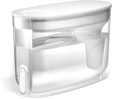 LifeStraw Home – Water Filter Dispenser, 18-Cup, BPA-Free Plastic, Tested to Protect Against Bacteria, Parasites, Microplastics, Lead, Mercury, and a Variety of Chemicals