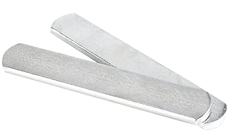 cigemay Chaleco con pesas de acero, 2 placas de acero chapadas para chaleco de peso ajustado, protección ajustable a prueba de herrumbre para la pierna de carga (longitud 15 cm, blanco)