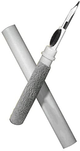 Sentechx Bluetooth-Ohrhörer-Reinigungsstift, tragbarer multifunktionaler In-Ear-Kopfhörer-Reinigungs- und Staubentfernungsbürstenstift, für Ohrhörer, Ladeanschlüsse, Mobiltelefone (Weiß)