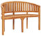 INLIFE Bananenbank 120 cm Massivholz Teak