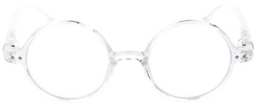 Runde Retro - Lesebrille/Lesehilfe LENNON in verschiedenen Stärken und Farben Transparent + 2,50 dpt
