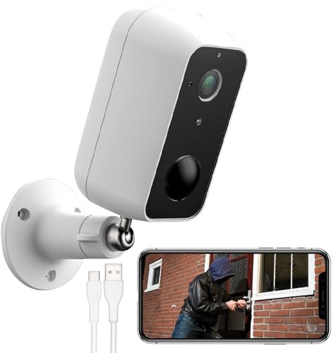 VisorTech IP Camera Outdoor: Outdoor-IP-Überwachungskamera, Full HD, WLAN, Versandrückläufer (Akku WLAN Kamera, Überwachung Camera, Überwachungssystem Funk)